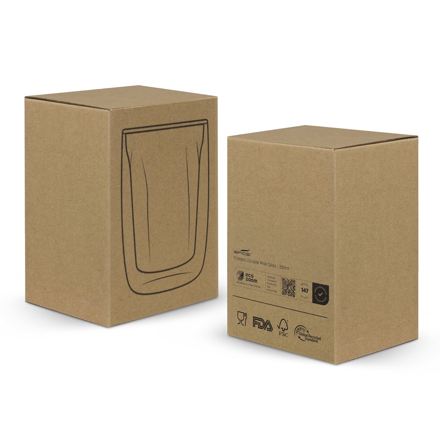 126870 - SPICE Calypso Double Wall Glass - 330ml