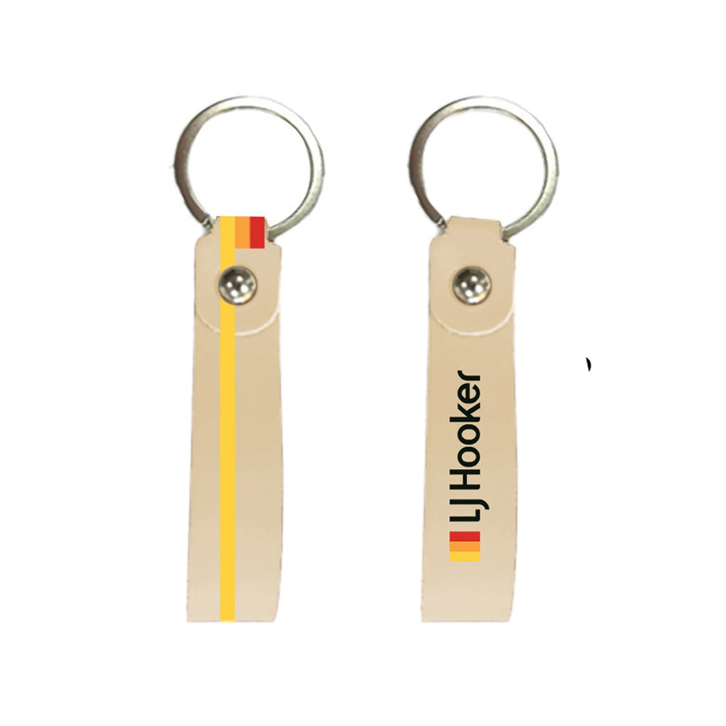 111777 - Coloured Loop Keychain- Linen