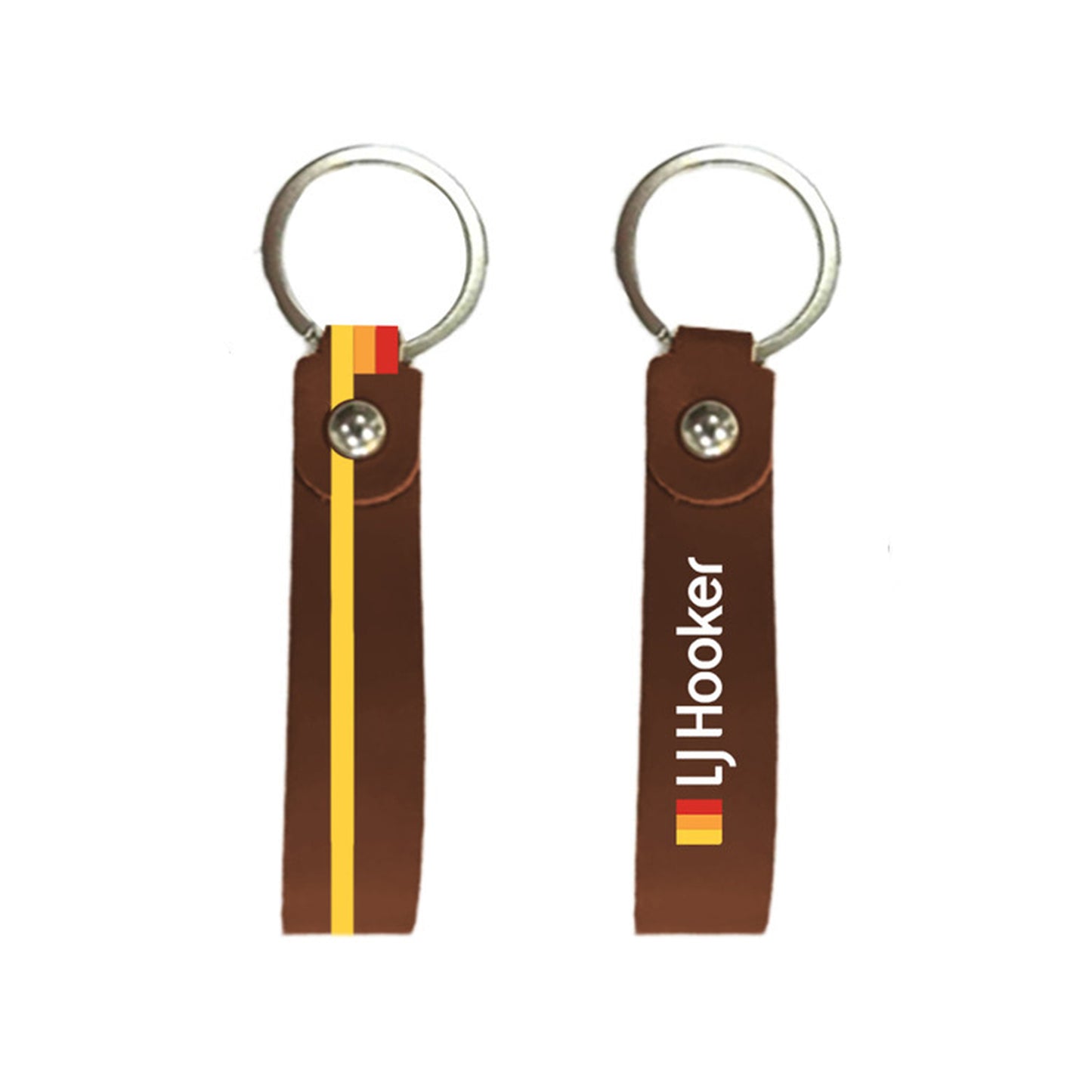111777 - Coloured Loop Keychain- Brown