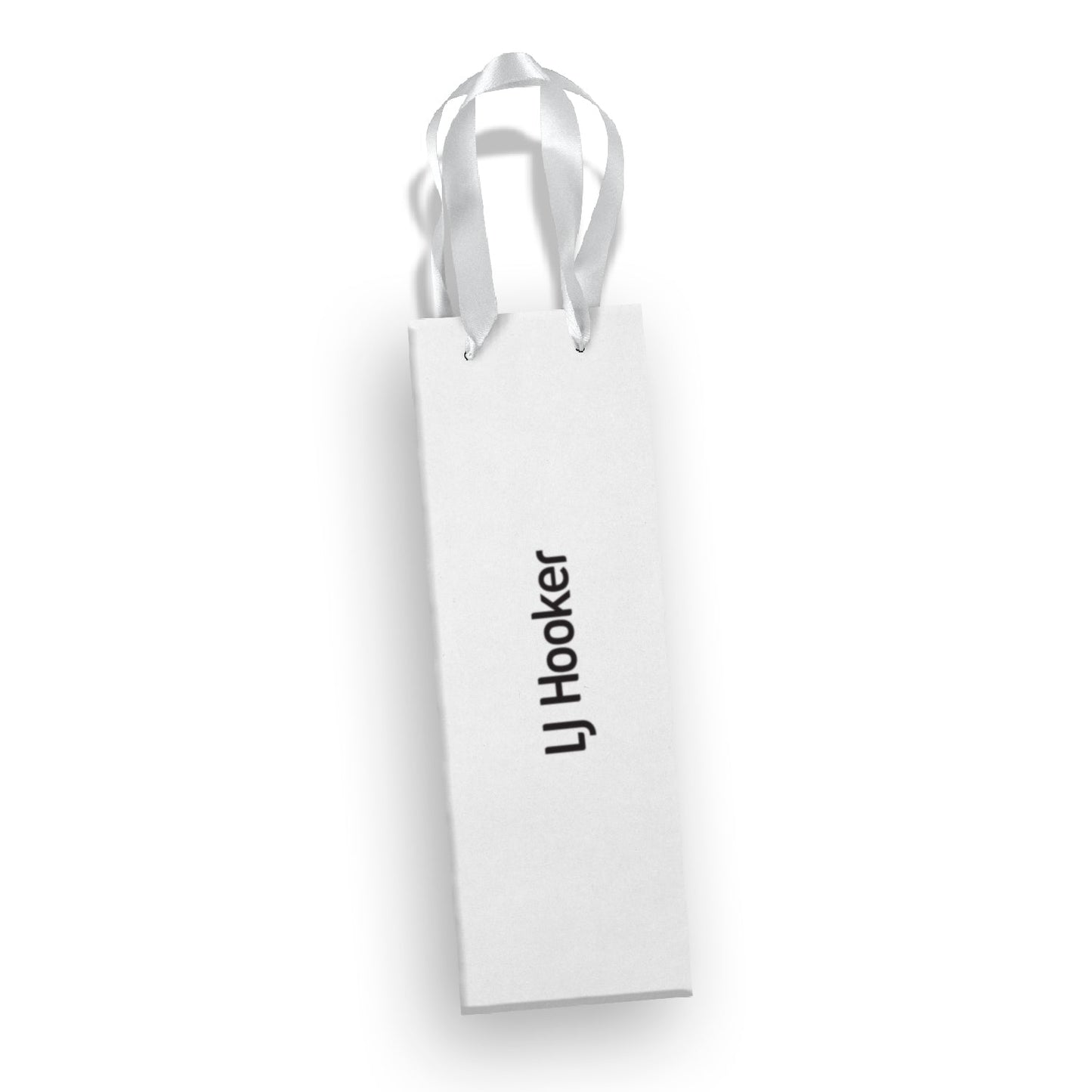 125055 - Champagne Ribbon Handle Paper Bag - LJ Hooker Group