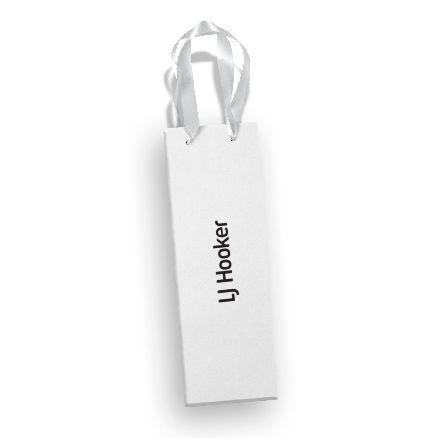 125055 - Champagne Ribbon Handle Paper Bag - LJ Hooker Group