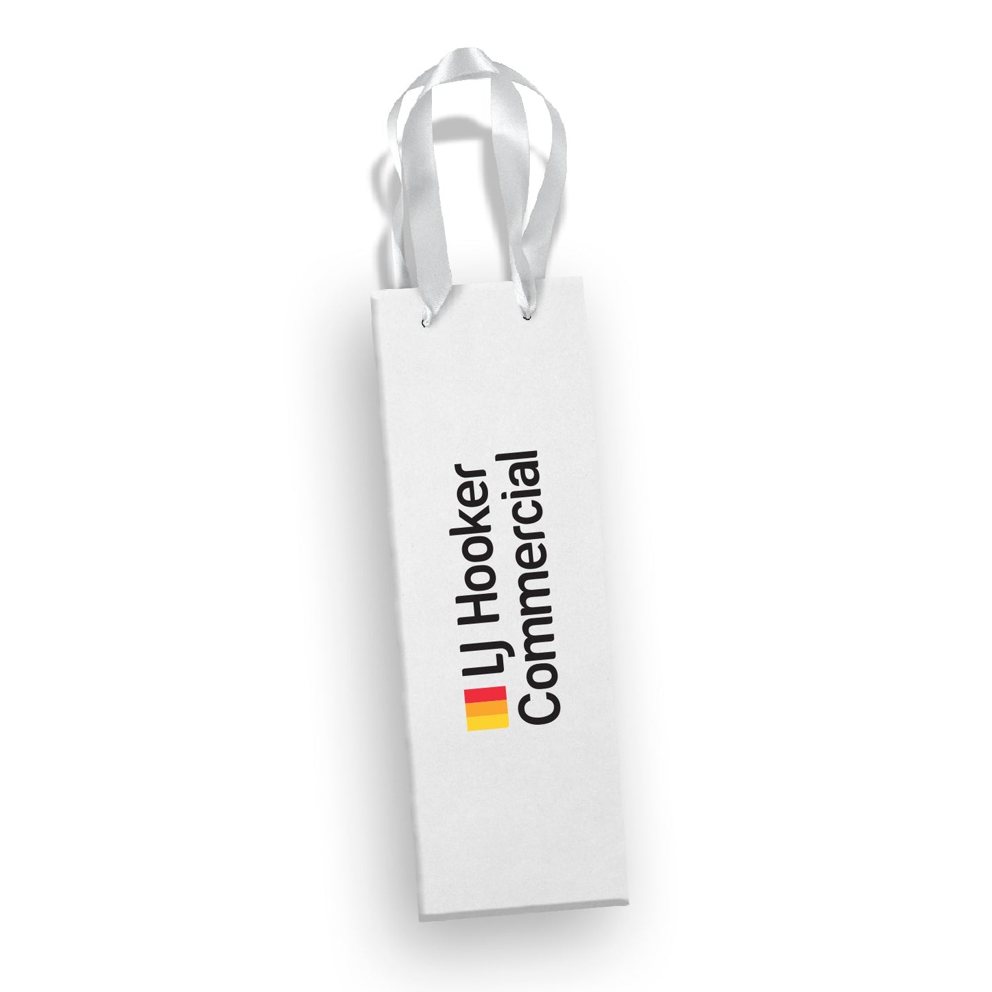 125055 - Champagne Ribbon Handle Paper Bag - LJ Hooker Group