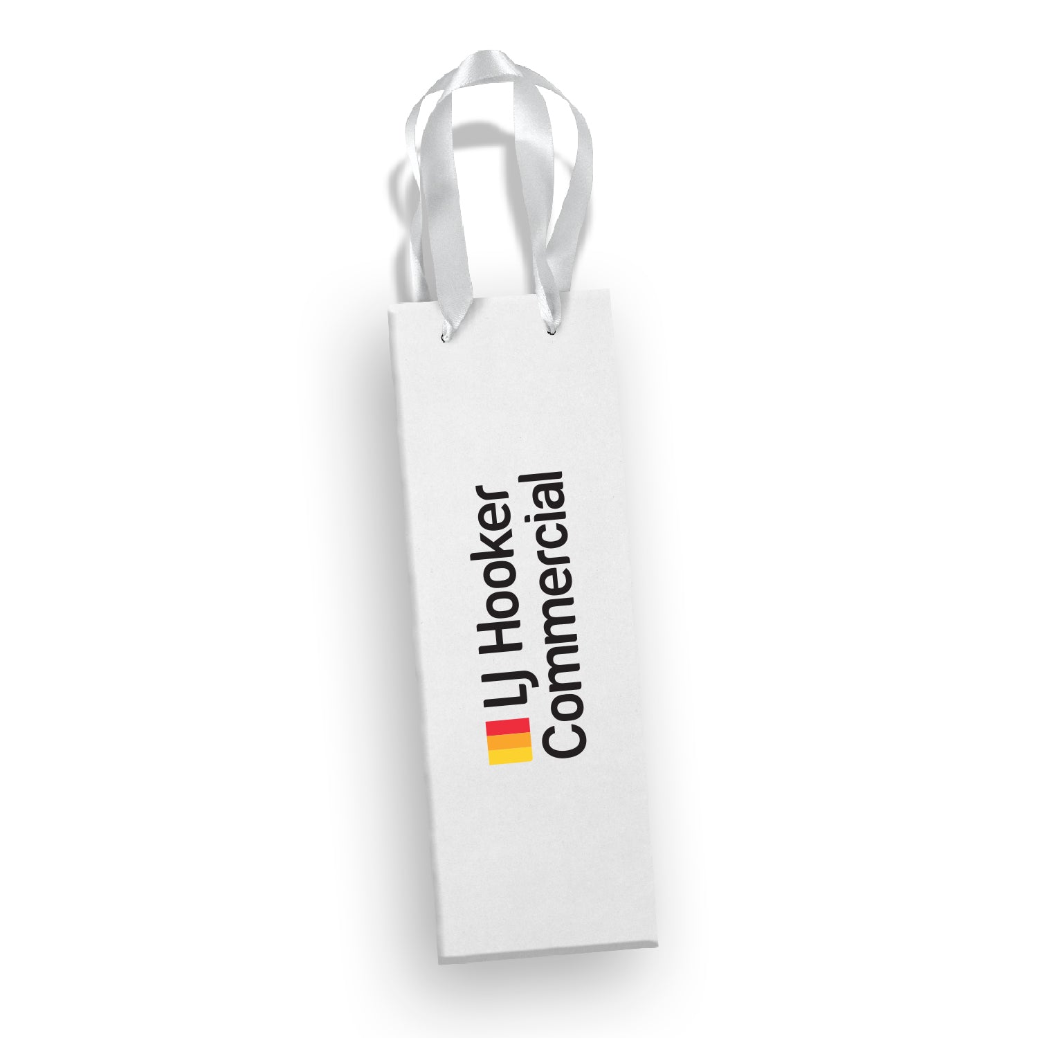 125055 - Champagne Ribbon Handle Paper Bag - LJ Hooker Group