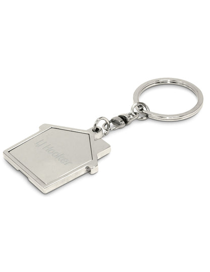 100322 - House Metal Key Ring