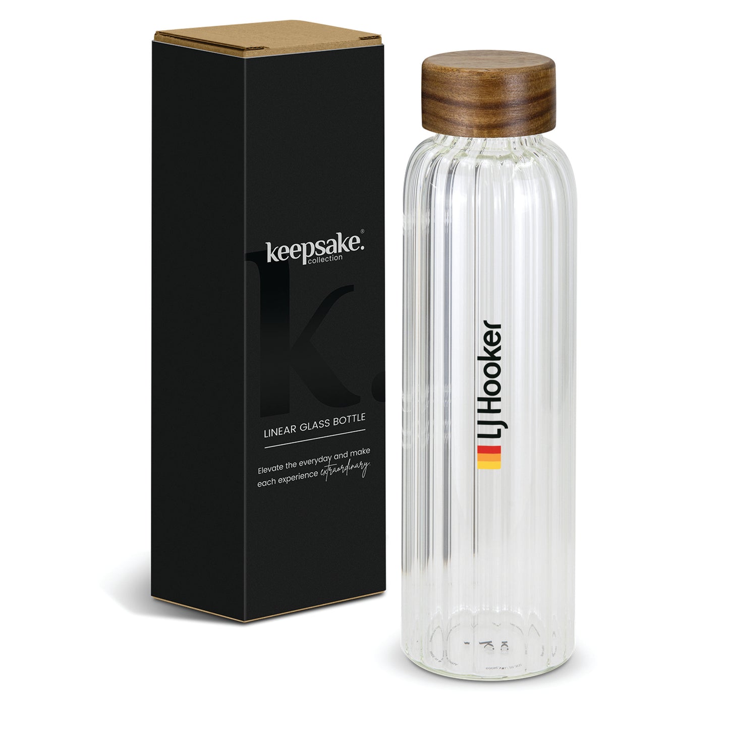 127436 - Keepsake Linear Glass Drink Bottle