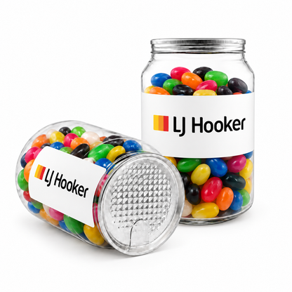 Assorted Jelly Beans in Clear Can 210g LL3158